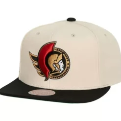 Headwear Mitchell & Ness -Vintage Cream Snapback Ottawa Senators