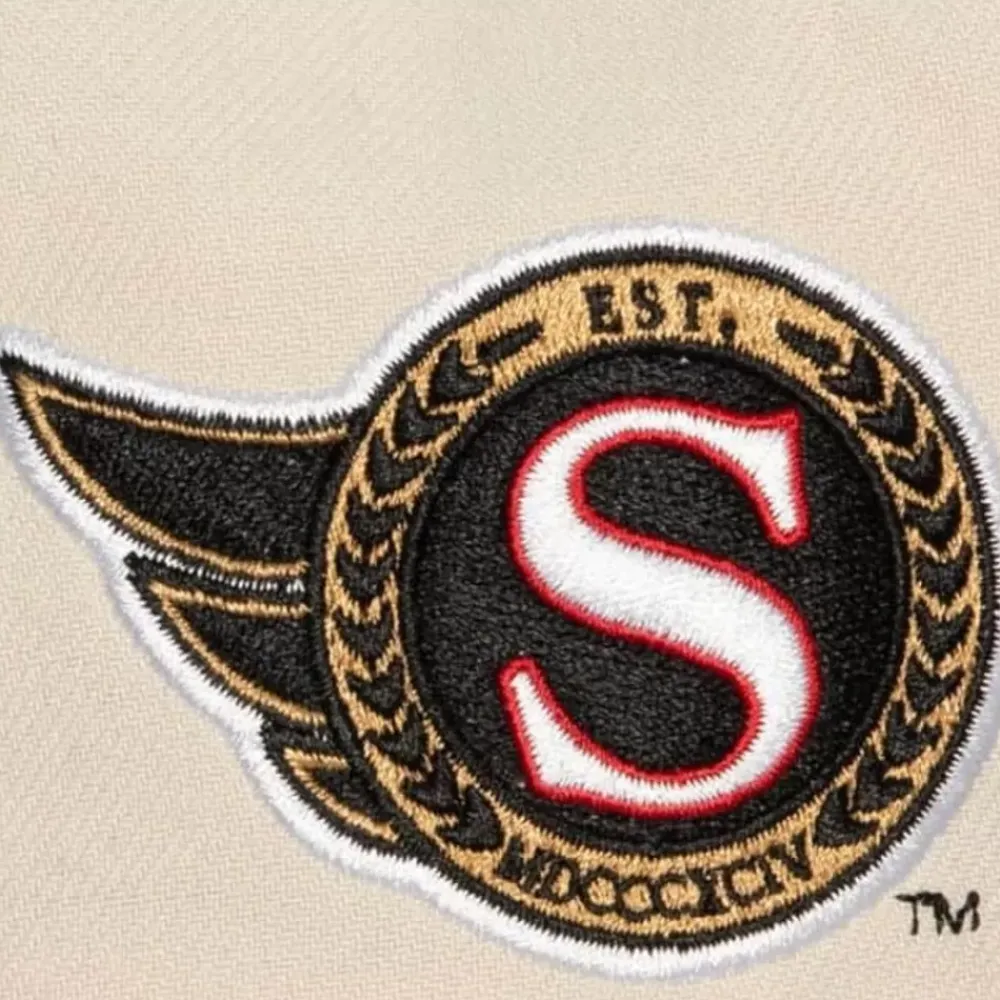 Headwear Mitchell & Ness -Vintage Cream Snapback Ottawa Senators