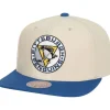 Headwear Mitchell & Ness -Vintage Cream Snapback Pittsburgh Penguins