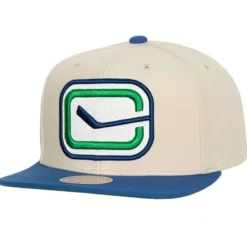 Headwear Mitchell & Ness -Vintage Cream Snapback Vancouver Canucks