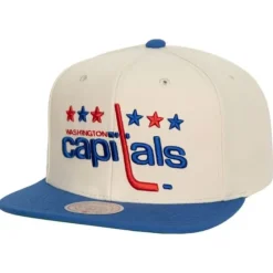 Headwear Mitchell & Ness -Vintage Cream Snapback Washington Capitals