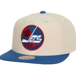 Headwear Mitchell & Ness -Vintage Cream Snapback Winnipeg Jets