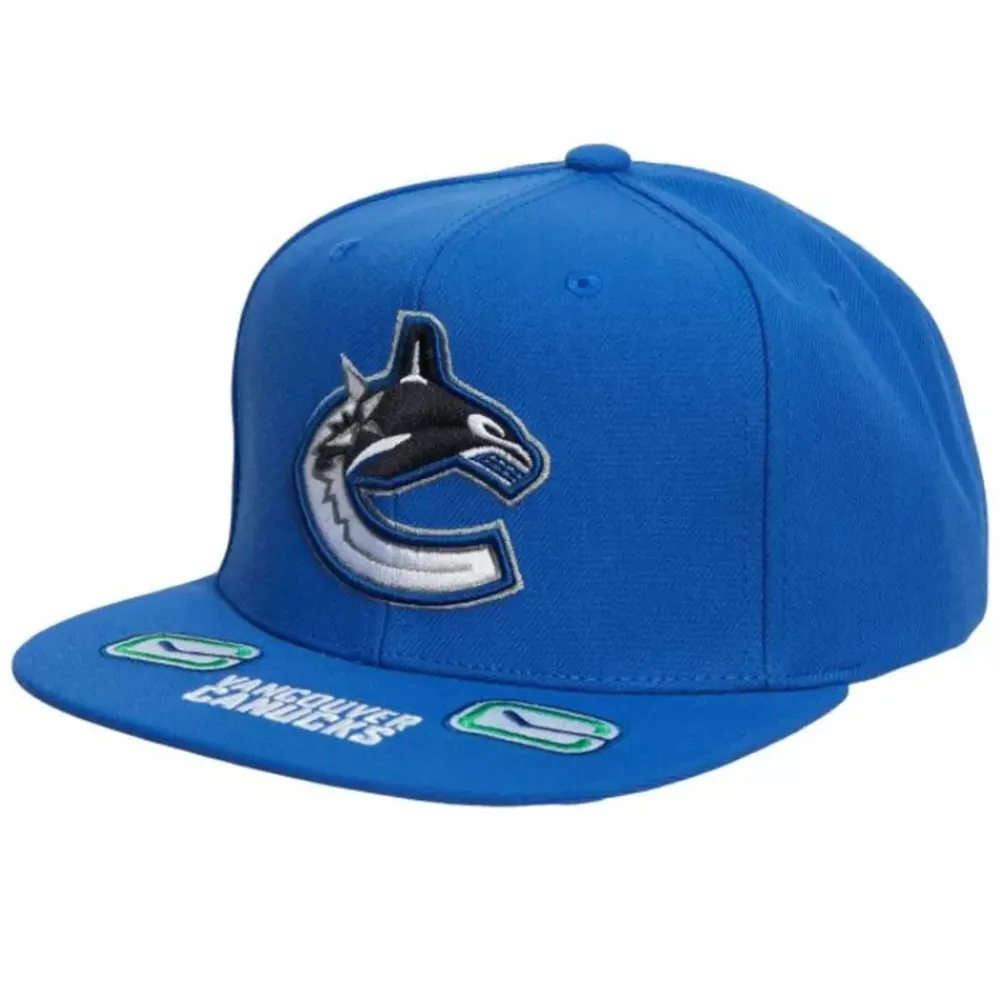 Headwear Mitchell & Ness -Vintage Hat Trick Snapback Vancouver Canucks