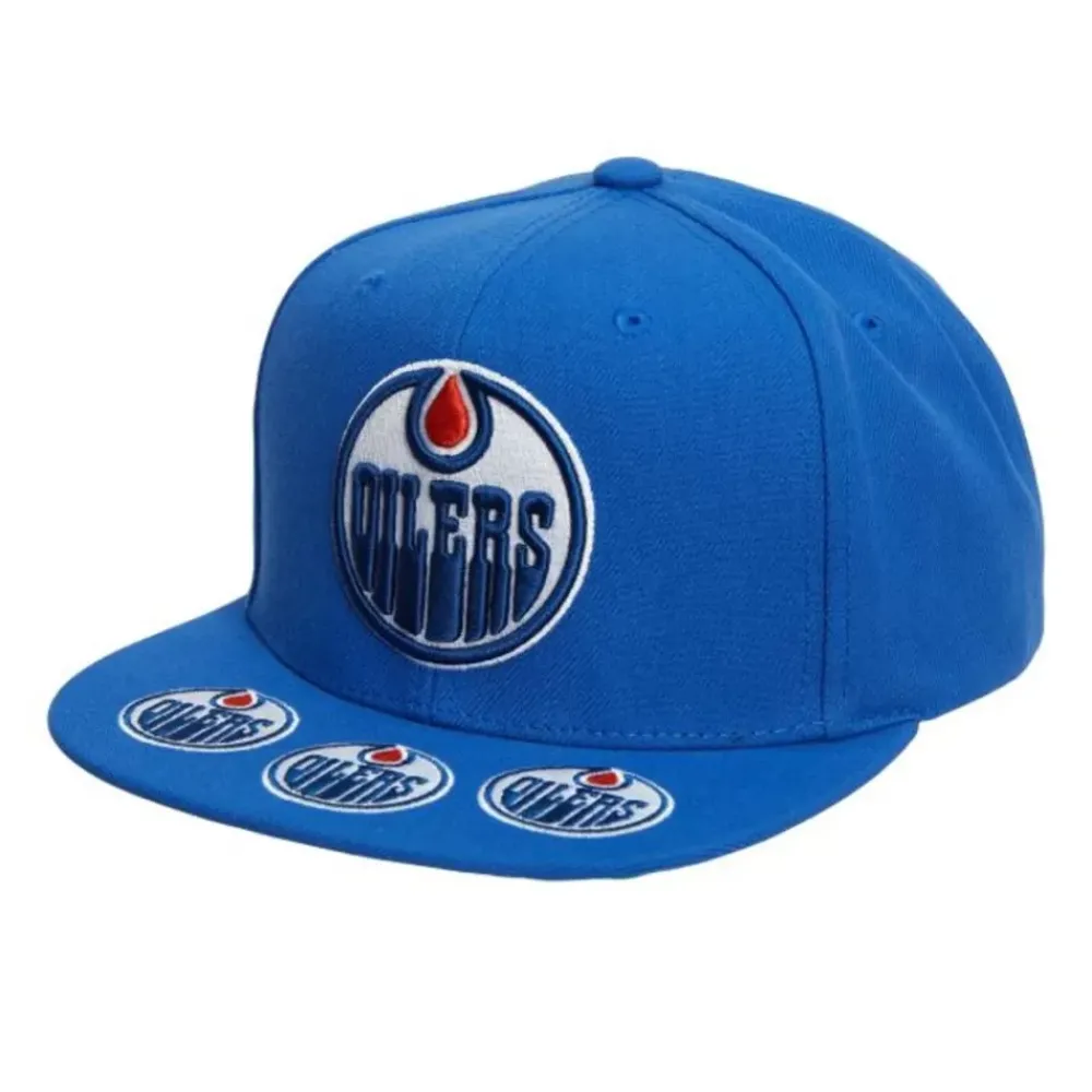 Headwear Mitchell & Ness -Vintage Hat Trick Snapback Edmonton Oilers