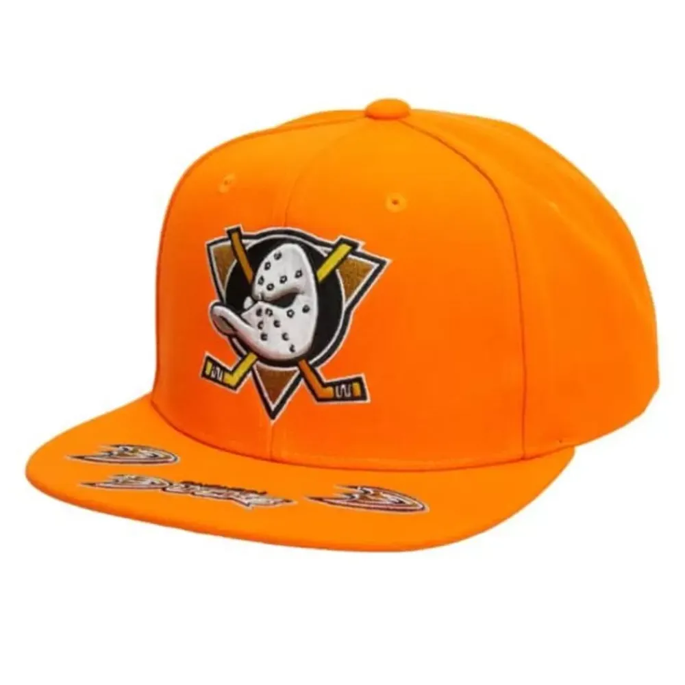 Headwear Mitchell & Ness -Vintage Hat Trick Snapback Anaheim Ducks