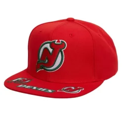 Headwear Mitchell & Ness -Vintage Hat Trick Snapback New Jersey Devils
