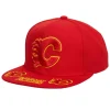 Headwear Mitchell & Ness -Vintage Hat Trick Snapback Calgary Flames