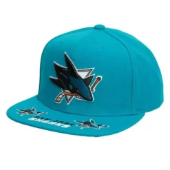 Headwear Mitchell & Ness -Vintage Hat Trick Snapback San Jose Sharks