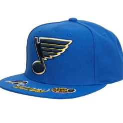 Headwear Mitchell & Ness -Vintage Hat Trick Snapback St. Louis Blues