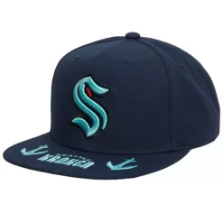 Headwear Mitchell & Ness -Vintage Hat Trick Snapback Seattle Kraken
