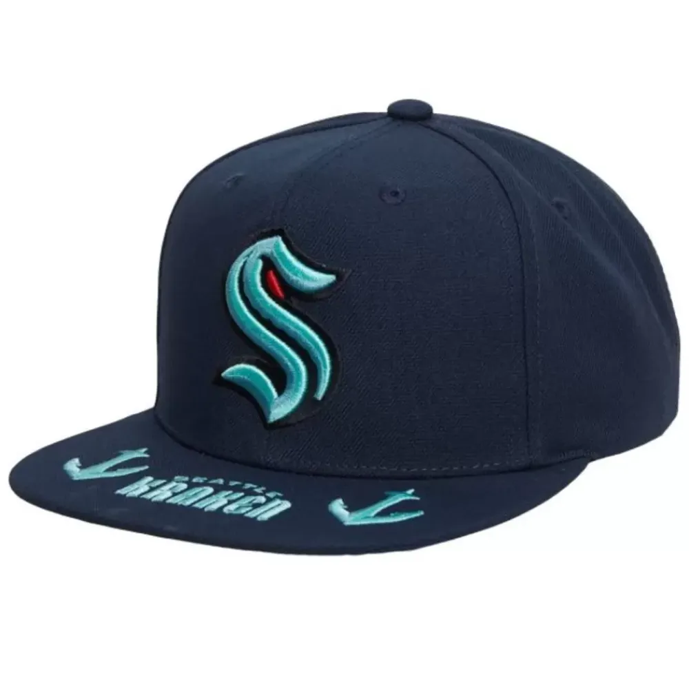 Headwear Mitchell & Ness -Vintage Hat Trick Snapback Seattle Kraken