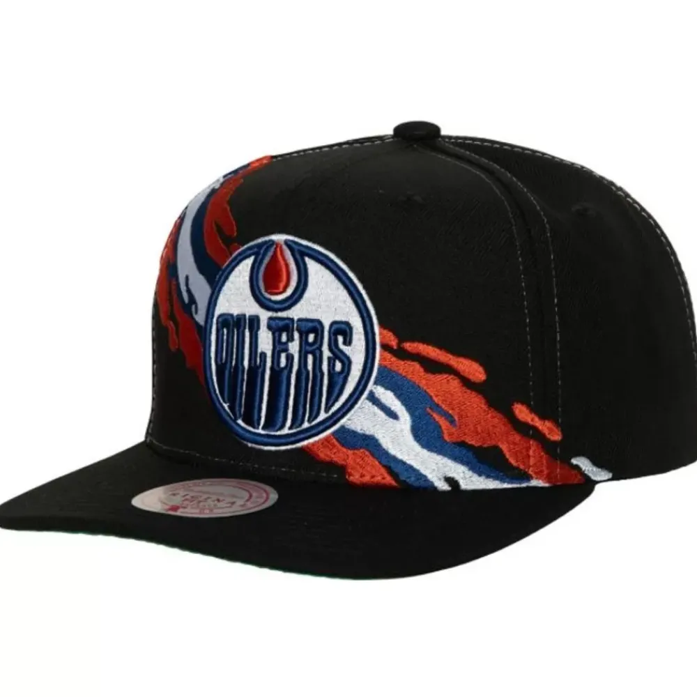 Headwear Mitchell & Ness -Vintage Paintbrush Snapback Edmonton Oilers
