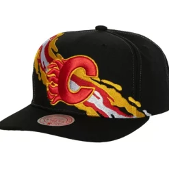 Headwear Mitchell & Ness -Vintage Paintbrush Snapback Calgary Flames