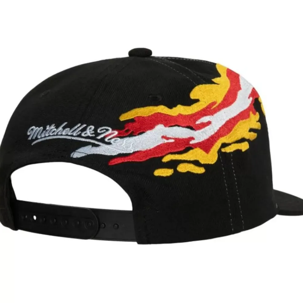 Headwear Mitchell & Ness -Vintage Paintbrush Snapback Calgary Flames