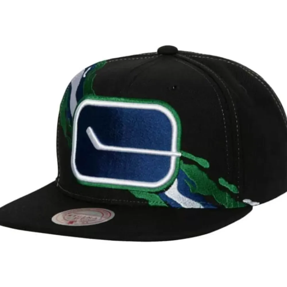 Headwear Mitchell & Ness -Vintage Paintbrush Snapback Vancouver Canucks