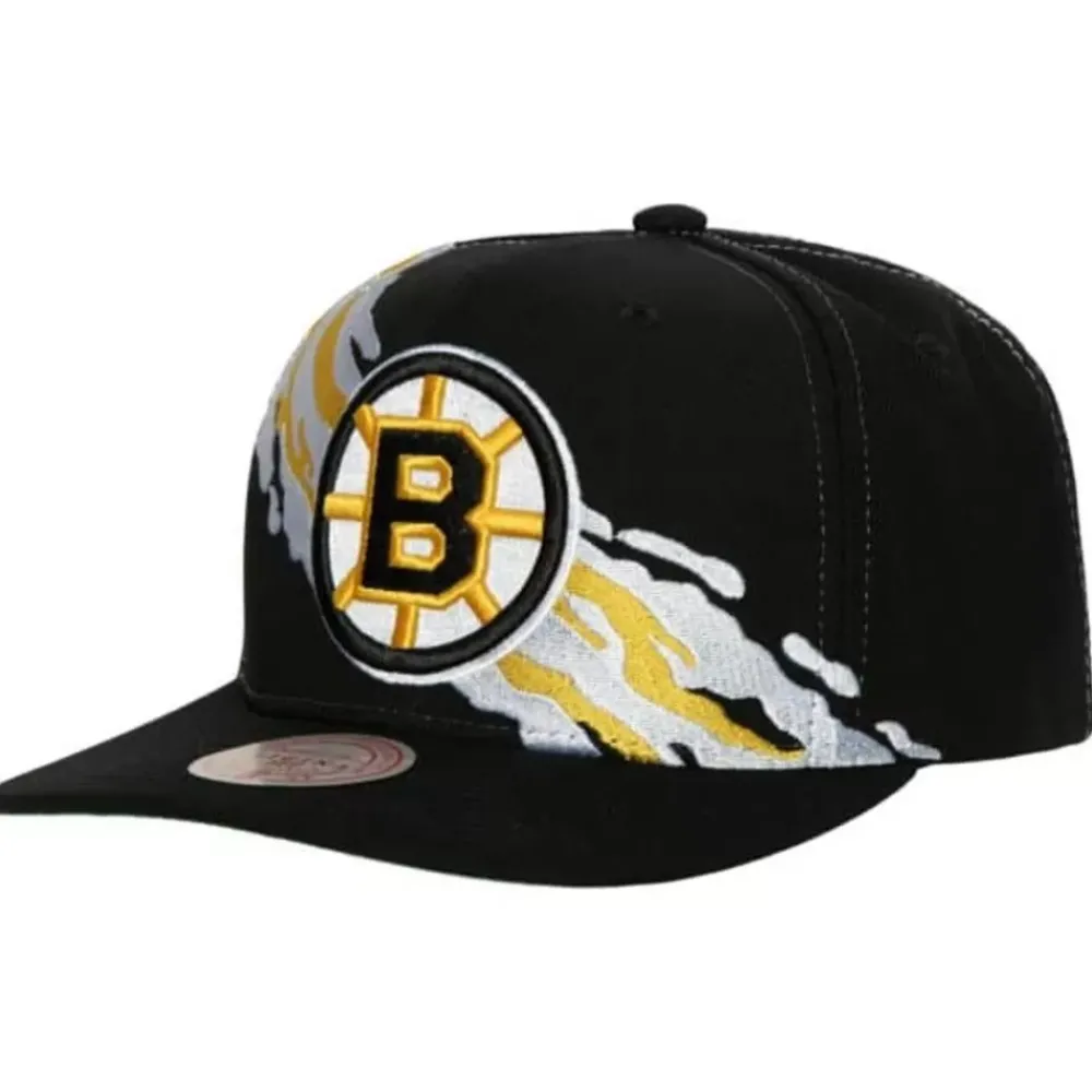 Headwear Mitchell & Ness -Vintage Paintbrush Snapback Boston Bruins
