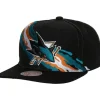 Headwear Mitchell & Ness -Vintage Paintbrush Snapback San Jose Sharks