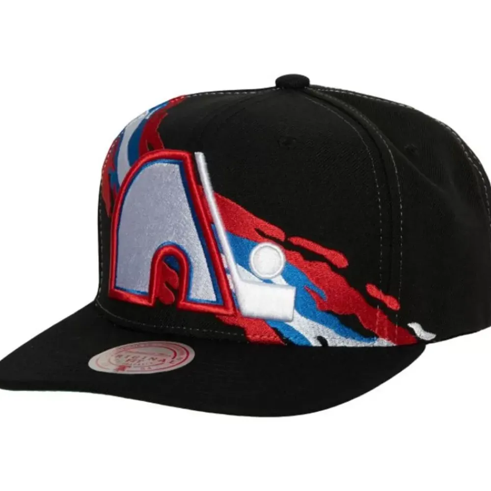 Headwear Mitchell & Ness -Vintage Paintbrush Snapback Quebec Nordiques