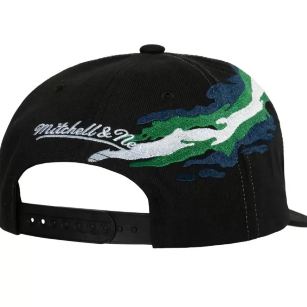 Headwear Mitchell & Ness -Vintage Paintbrush Snapback Hartford Whalers