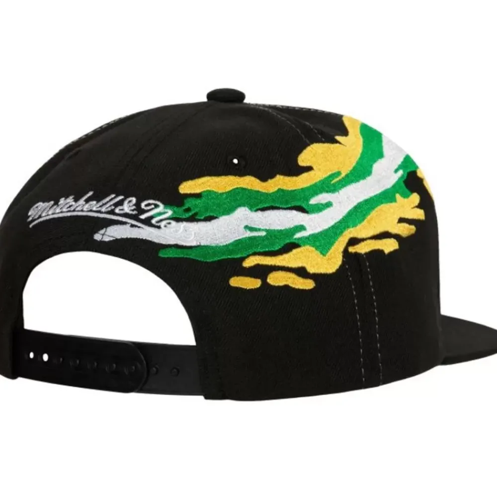 Headwear Mitchell & Ness -Vintage Paintbrush Snapback Minnesota North Stars