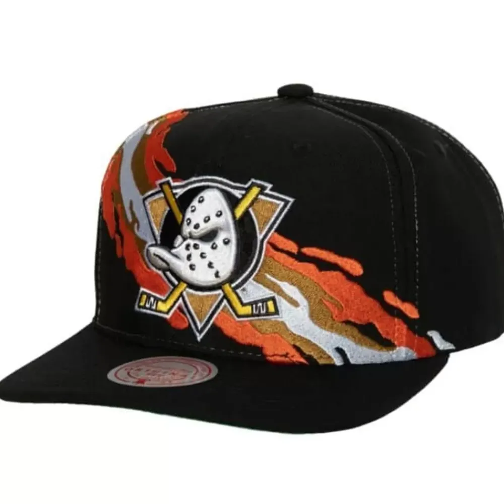 Headwear Mitchell & Ness -Vintage Paintbrush Snapback Anaheim Ducks