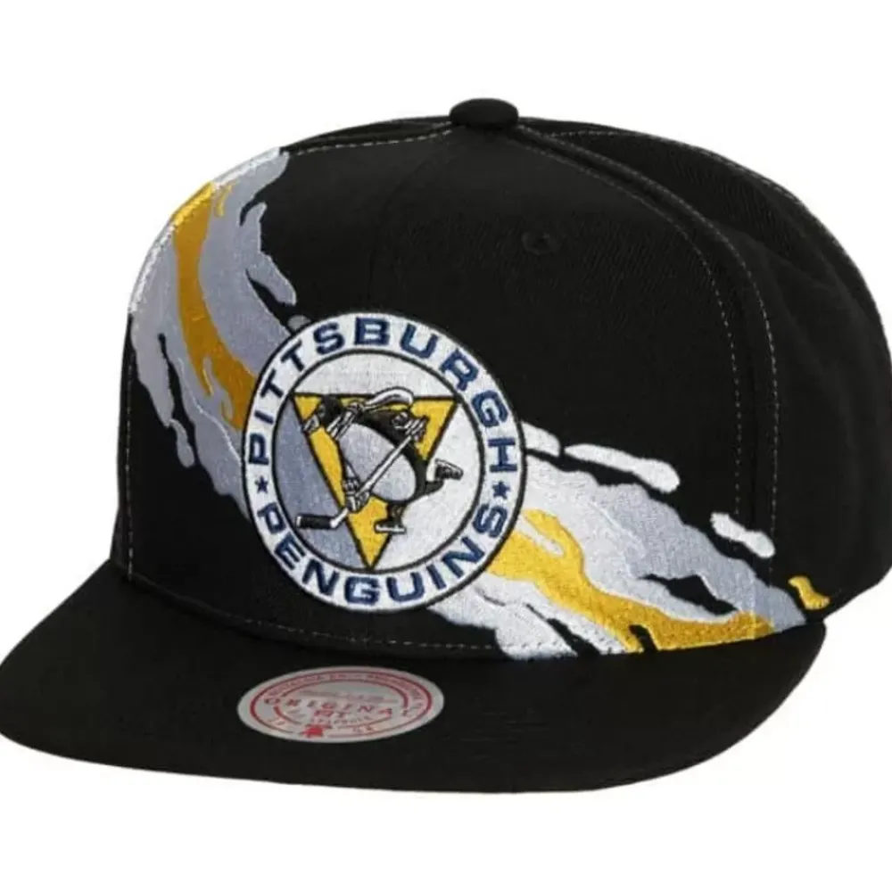 Headwear Mitchell & Ness -Vintage Paintbrush Snapback Pittsburgh Penguins