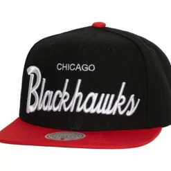 Headwear Mitchell & Ness -Vintage Script Snapback Chicago Blackhawks