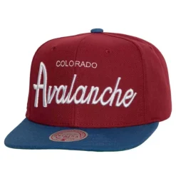 Headwear Mitchell & Ness -Vintage Script Snapback Colorado Avalanche