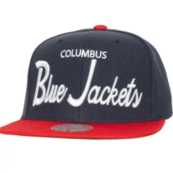 Headwear Mitchell & Ness -Vintage Script Snapback Columbus Blue Jackets