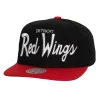 Headwear Mitchell & Ness -Vintage Script Snapback Detroit Red Wings