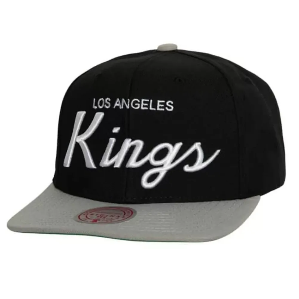 Headwear Mitchell & Ness -Vintage Script Snapback Los Angeles Kings