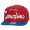 Headwear Mitchell & Ness -Vintage Script Snapback Montreal Canadiens