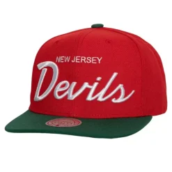 Headwear Mitchell & Ness -Vintage Script Snapback New Jersey Devils