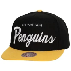 Headwear Mitchell & Ness -Vintage Script Snapback Pittsburgh Penguins