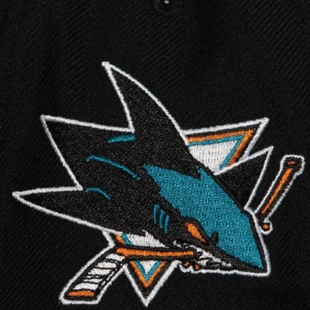 Headwear Mitchell & Ness -Vintage Script Snapback San Jose Sharks