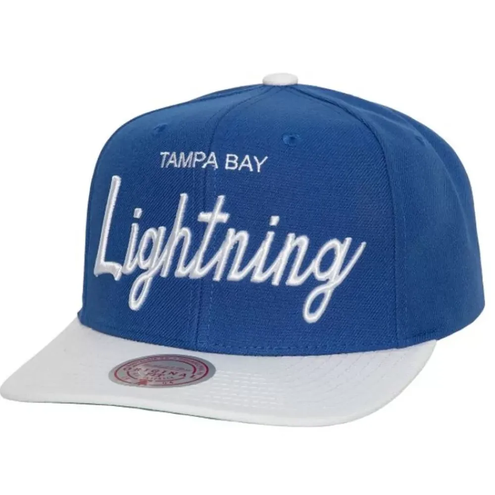 Headwear Mitchell & Ness -Vintage Script Snapback Tampa Bay Lightning
