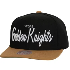 Headwear Mitchell & Ness -Vintage Script Snapback Vegas Golden Knights