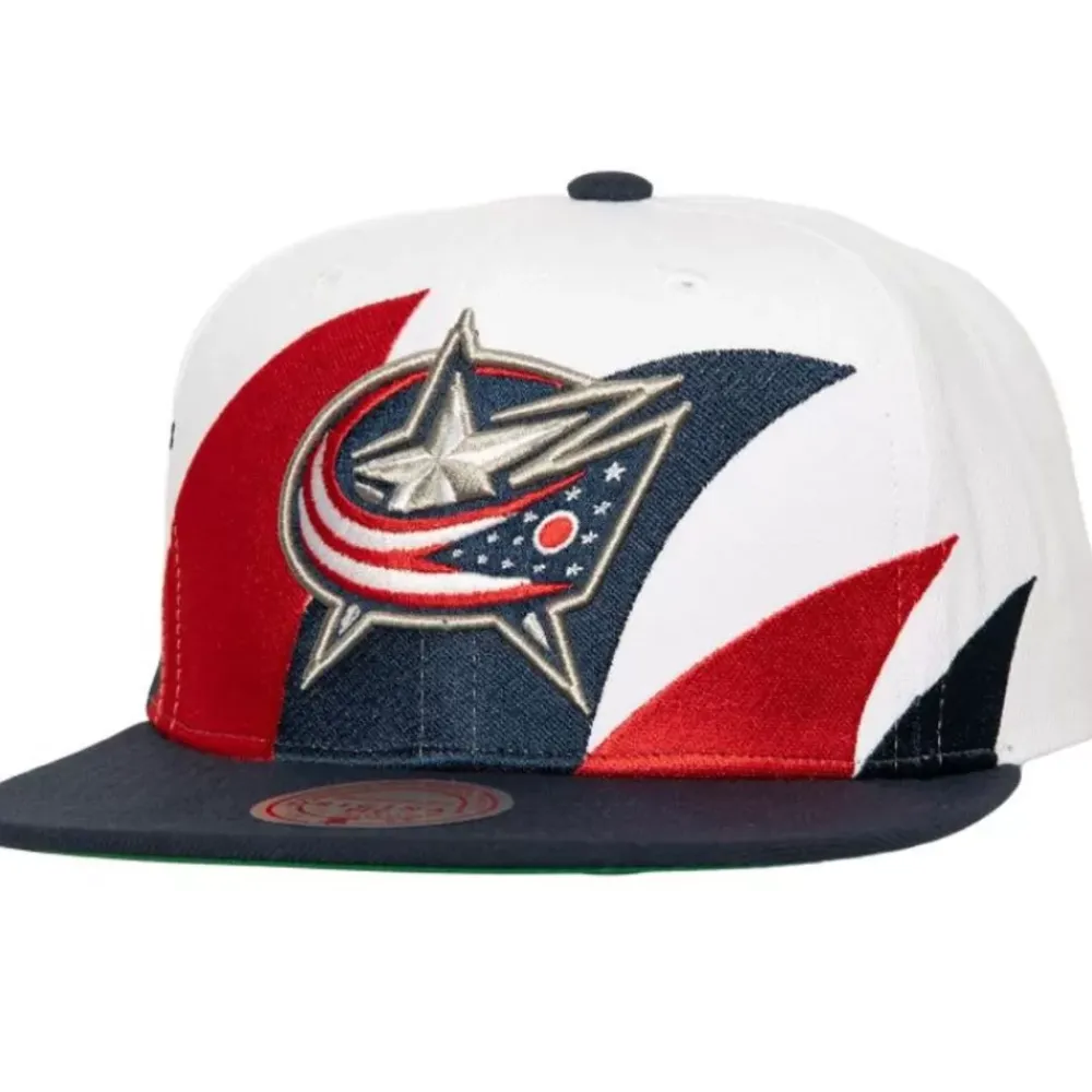 Headwear Mitchell & Ness -Vintage Sharktooth Snapback Columbus Blue Jackets