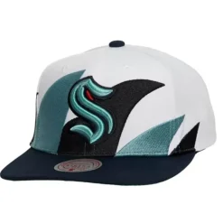 Headwear Mitchell & Ness -Vintage Sharktooth Snapback Seattle Kraken