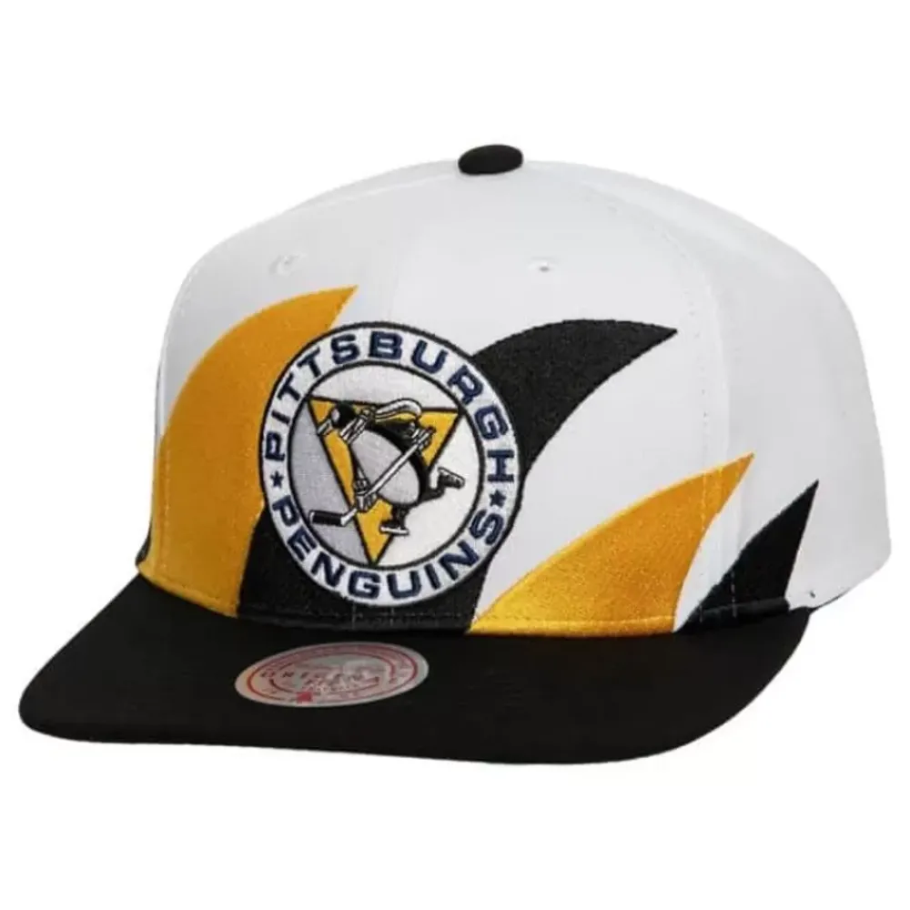 Headwear Mitchell & Ness -Vintage Sharktooth Snapback Pittsburgh Penguins