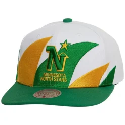 Headwear Mitchell & Ness -Vintage Sharktooth Snapback Minnesota North Stars