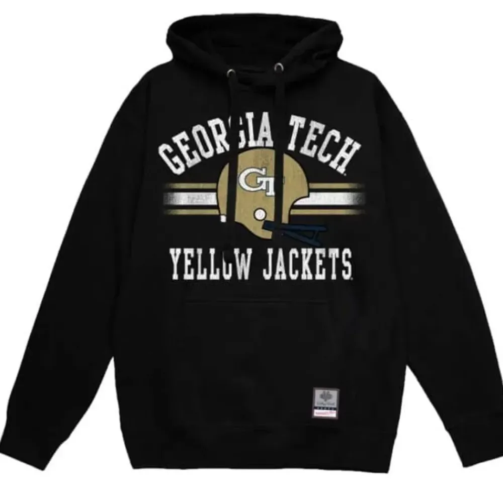 Apparel Mitchell & Ness Hoodies & Sweatshirts-Vintage Stripes Pullover Georgia Tech