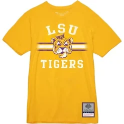 Apparel Mitchell & Ness T-Shirts & Tops-Vintage Stripes Tee Louisiana State University