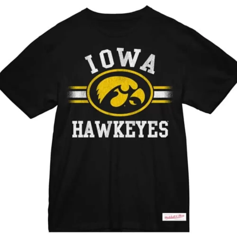 Apparel Mitchell & Ness T-Shirts & Tops-Vintage Stripes Tee University Of Iowa