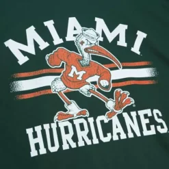 Apparel Mitchell & Ness T-Shirts & Tops-Vintage Stripes Tee University Of Miami