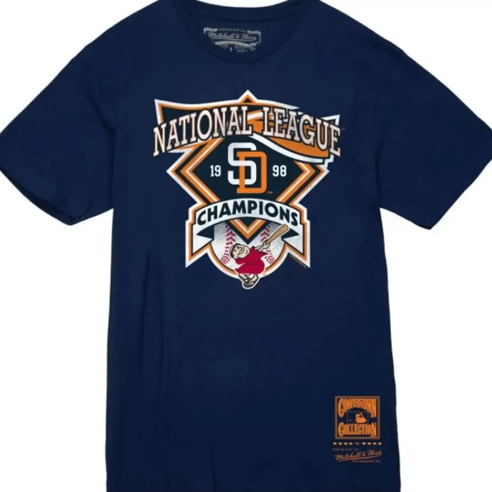 Apparel Mitchell & Ness T-Shirts & Tops-Vintage Tee San Diego Padres