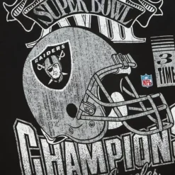 Apparel Mitchell & Ness Hoodies & Sweatshirts-Vtg Super Bowl Crew Oakland Raiders