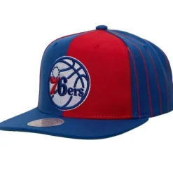 Headwear Mitchell & Ness -What The Pinstripe Snapback Philadelphia 76Ers