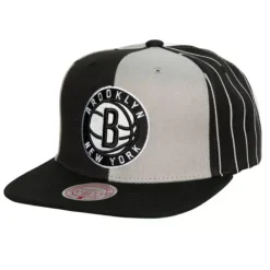 Headwear Mitchell & Ness -What The Pinstripe Snapback Brooklyn Nets