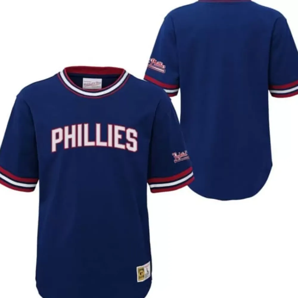 Apparel Mitchell & Ness Big Kids-Wild Pitch Top Philadelphia Phillies